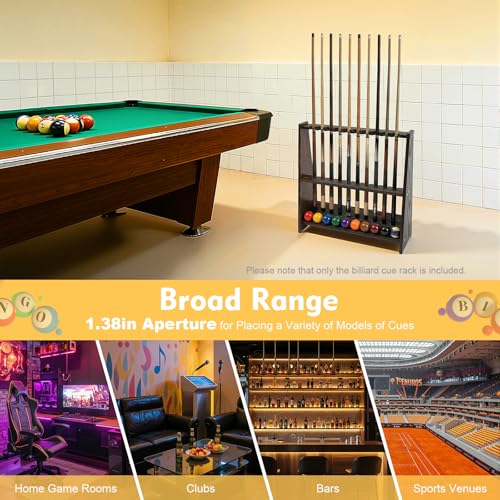 10-Hole Golf Club Organizers Holder, Cue Billiard Sticks Golf Putter Rack Shelf Floor Stand Clubs Display Stand Holds 10 Golf Pool Sticks Sports Supply - style: style 7