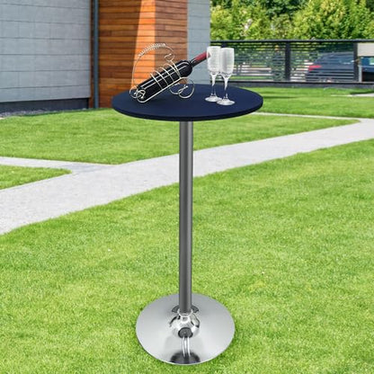 Small Round Fitted Table Cover Cocktail Table Topper Cap Elastic Tablecloth Stretch Spandex Tables Cloth for Bar Pub Party Navy 30 Inch - color: Navy, size: 30" (Round)