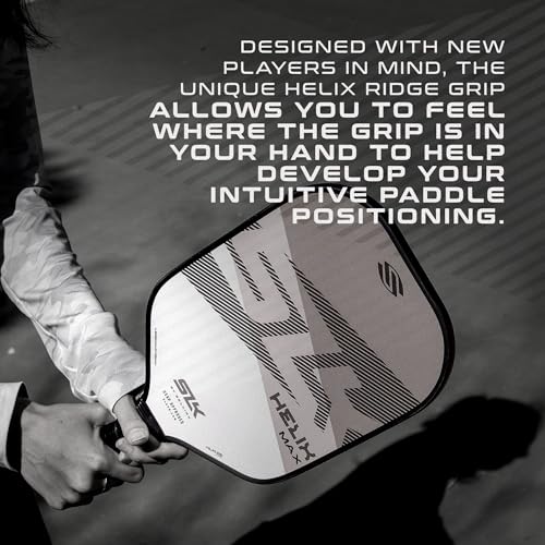 Selkirk Sport SLK Helix Pro Pickleball Paddle | Carbon Fiber & Fiberglass - color: Legend Gray