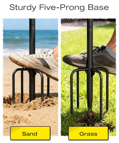 7.5FT Outdoor Giant Ring Toss Game for Adults and Family, Height Adjustable Hook and Ring Game with 3 Sizes Ring & 33FT DIY Rope for Party, Metal Large Ring Toss Game for Home, Yard, Black