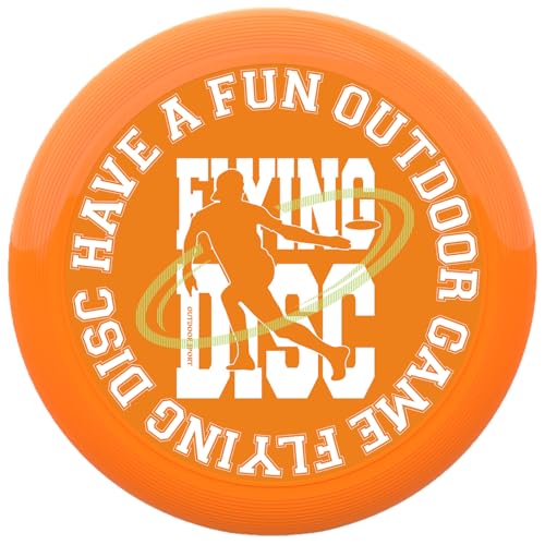 KnLnny Ware LED Flying Disc for Outdoor Games - color: Orange-with Light