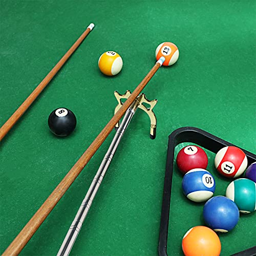 Skylety Pool Cue Snooker Stick Pool Table Accessories Retractable Billiards Cue Rest with Removable Brass Bridge Head - style: High Bridge Head