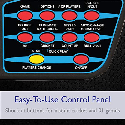 Viper 787 Electronic Dartboard, Ultra Thin Spider for Increased Scoring Area, Free Floating Segments, Locking Segment Holes for Fewer Bounceouts, Automatic Scoring
