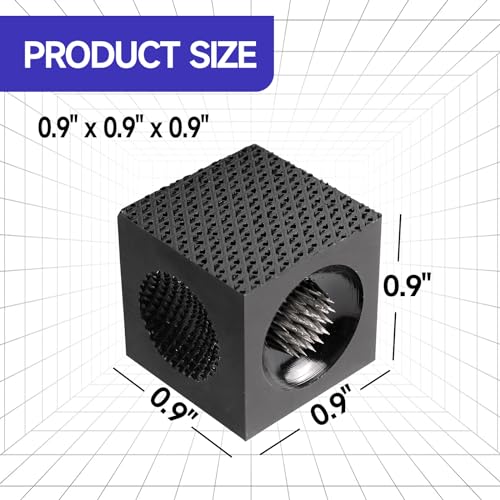 GSE Games & Sports Expert Billiard Pool Cue Tip Tool, Stick Scuffer/Shaper/Aerator/Joint Protector Tool, Billiard Accessories - style: Black 5-in-1 Cube Tool