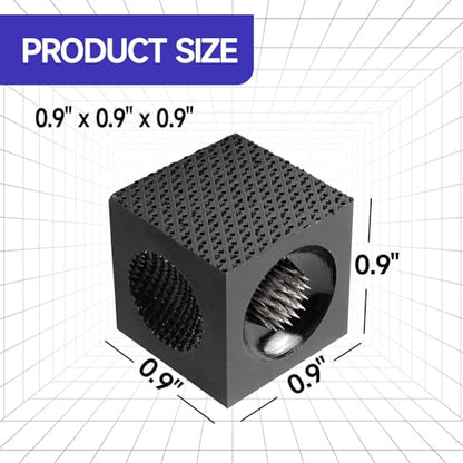 GSE Games & Sports Expert Billiard Pool Cue Tip Tool, Stick Scuffer/Shaper/Aerator/Joint Protector Tool, Billiard Accessories - style: Black 5-in-1 Cube Tool
