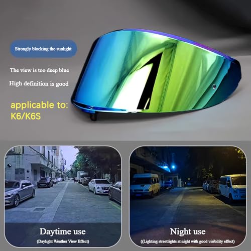 AGV K6 and K6S Visor (Phantom green) - color: Phantom Green