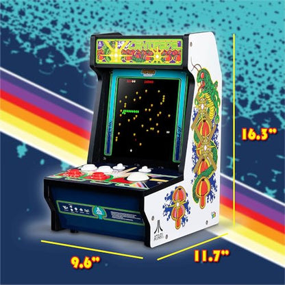 Arcade Classics - Atari Centipede Counter Series Game Machine, 5 Games, 8" Liquid Crystal Screen - Mini Cabinet, Portable Gaming, Retro, Countertop Console, Basement Decoration, Man Cave - style: Centipede Counter Series