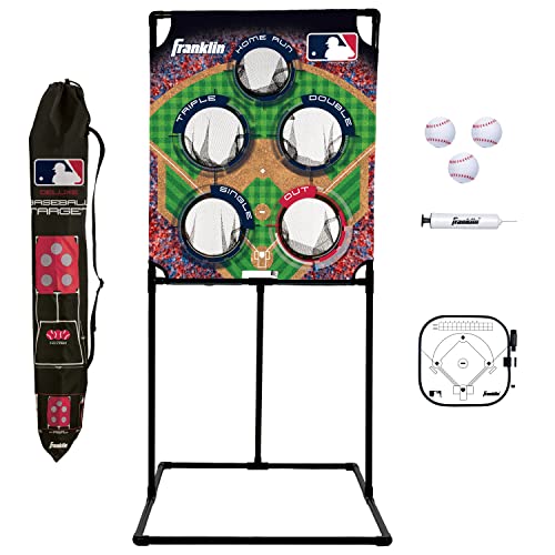 Franklin Sports Target Toss Games - Kids Football + Baseball Target Toss Games for Indoors + Outdoors - Fun Football + Baseball Throwing Games for Kids - Includes Targets + Mini Toy Balls - style: MLB Baseball