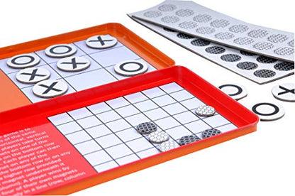 Magnetic Travel Tic Tac Toe - Includes 4 in a Row Game Too - Car Games , Airplane Games and Quiet Games - color: Tic Talc Toe