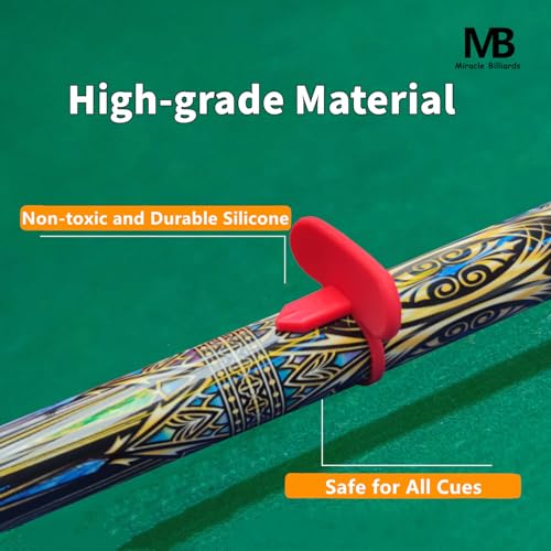 Cue Grip Trainer with Instruction Manual for Billiards & Pool - Silicone Alignment Ring, Improve Your Stroke & Shot Accuracy | Billiard Practice Aid Billiard Training Aids Billiards Accessories