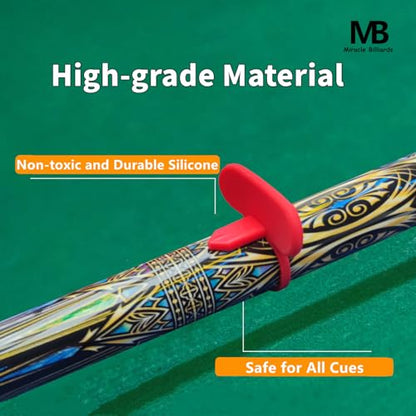 Cue Grip Trainer with Instruction Manual for Billiards & Pool - Silicone Alignment Ring, Improve Your Stroke & Shot Accuracy | Billiard Practice Aid Billiard Training Aids Billiards Accessories