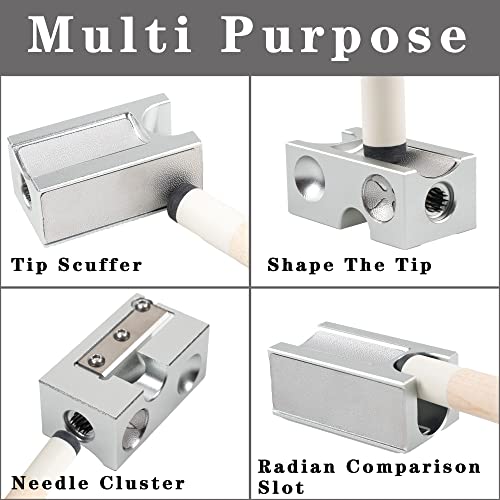 8 in 1 Billiards Accessories, Pool Cue Tip Shaper Repair Equipment