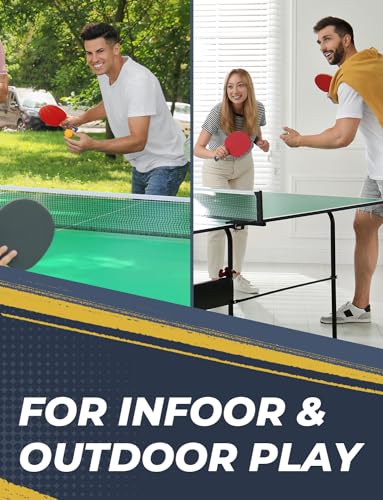 Glymnis Ping Pong Paddles Set Table Tennis Rackets with Balls, Storage Case for Indoor Outdoor Table Tennis Paddle Game Accessories - style: 4 Paddles+8 Balls