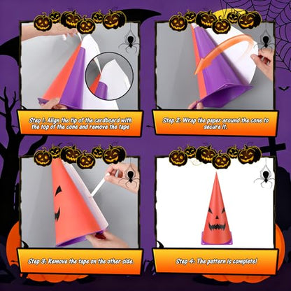 Soulchen 36 Pcs Carnival Games Set 3 in 1 Soft Plastic Cones Cornhole Bean Bags Ring Can Toss Carnival Games Combo for Adults Birthday Party Field Indoor Outdoor Supplies - style: Grimm Pumpkin