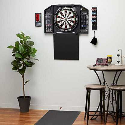Viper Padded Pro - Tech Dart Mat Throw/Toe Line (Steel and Soft Tip Darts), Black, 119" Length x 24.25" Width x 0.25" Thickness, Made in USA