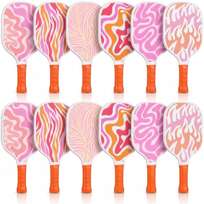 Wood Paddleball Racket Set PE Equipment for Elementary School Paddle Ball Racket with Non Slip Grip Physical Education Class Equipment for Men Women - size: Retro