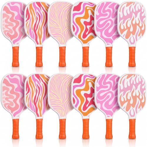 Wood Paddleball Racket Set PE Equipment for Elementary School Paddle Ball Racket with Non Slip Grip Physical Education Class Equipment for Men Women - size: Retro