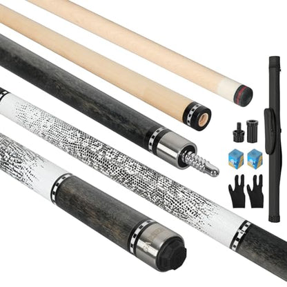 GARSEN Pool Cue Stick 58 inch 18 oz 19 oz 20 oz 21 oz Billiard House Bar Pool Stick - color: Maple Grey