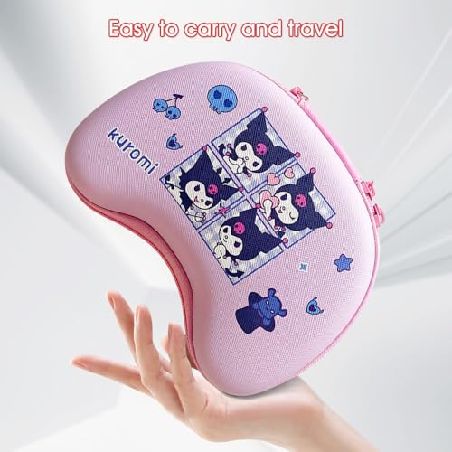 PERFECTSIGHT Carrying Travel Storage Case Compatible with Switch Pro Controller, PS5/ PS4 Controller, Xbox Controller, Portable Compact Hard Shell Protective Cover Bag,Kk - color: Pink