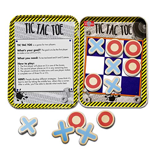 Bendon TS Shure Tic-Tac-Toe Games Mini Magnetic Activity Tin with Illustrated Foam Magnets 50437 - style: Tic Tac Toe Mini Game Tin