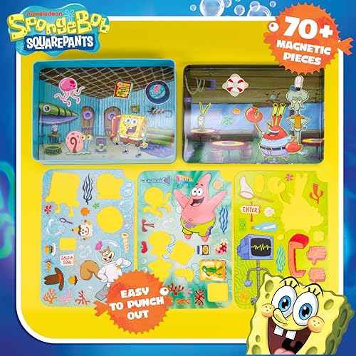 Spongebob Squarepants Magnetic Playset, 74 Magnets - color: Spongebob