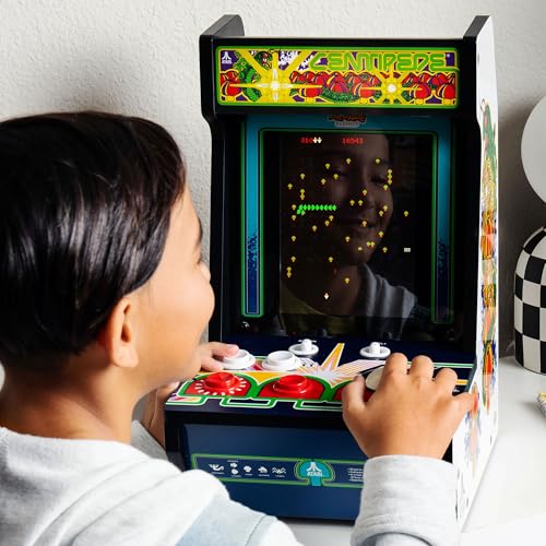 Arcade Classics - Atari Centipede Counter Series Game Machine, 5 Games, 8" Liquid Crystal Screen - Mini Cabinet, Portable Gaming, Retro, Countertop Console, Basement Decoration, Man Cave - style: Centipede Counter Series