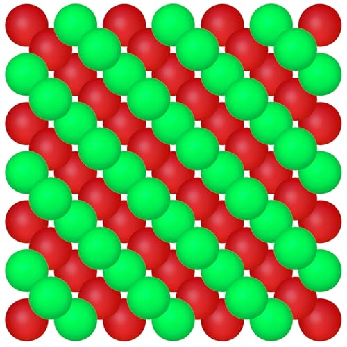 Hanaive 100 Pack Table Tennis Balls Multi Colored 40mm Plastic Balls Bulk Washable Small Game for Carnival Pool Games, Party Decoration Pet Toy - color: Red, Green