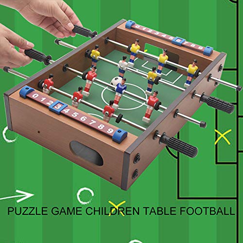 13.58’‘ x 8.46’‘ Table Foosball, Mini Football Table Soccer Tabletops Wood Football Table Top w/Footballs, Game Accessories for Adults Family Night Parties Entertainment