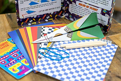 TS Shure by Bendon Slingshot Airplanes Educational Activity Tin with Stabilizer Hooks and Slingshots 50511 - style: Slingshot Airplane Activity Tin
