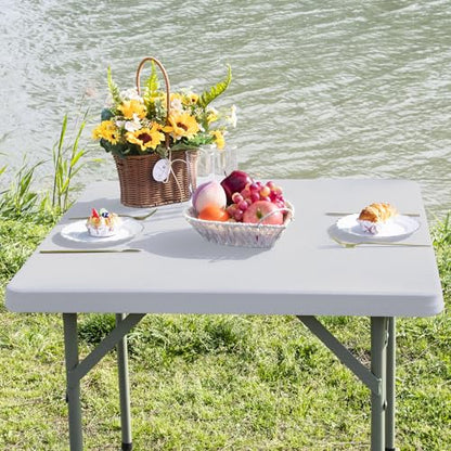 Square Fitted Table Cover Elastic Tablecloth Stretch Spandex Table Topper Cap Cover for Dining Kitchen Home Party Silver 34X34 Inch - color: Silver, size: 34" x 34" (Square)