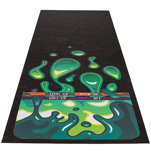 Pig Home Solutions Color Burst Design Self-Sticking Dart Mat - style: Green Drip