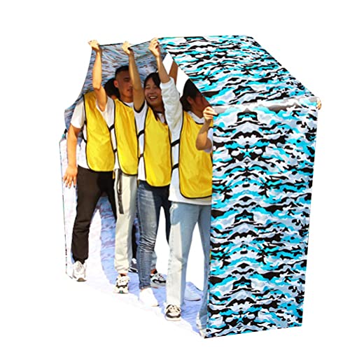 Teamwork Game Play Running Mat, Kids Adult Sports Game Oxford Cloth Run Mat, Kindergarten Games Fun Parent-Child Game Toys (Color : Blue-2, Size : Kids-4M/13FT) - color: Blue-2, size: Kids-4M/13FT
