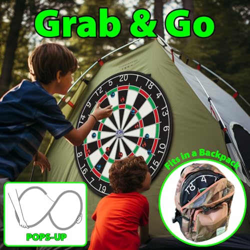 Funwares 36" Giant Dart Board for Adults and Kids, 25% Larger Than the Competition for Ultimate Indoor Fun and Outdoor Fun, Party Game for Families, Games for Kids 8-12, and Dart Game for Adults