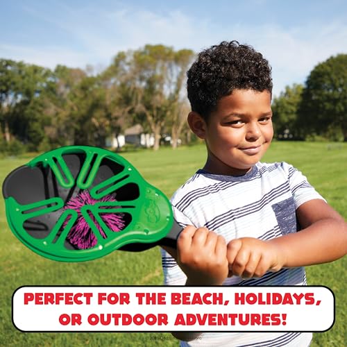 Koosh Flix Stix – Kids Outdoor Toys, Beach Toys, Plays Like Lacrosse, Kids Games, Outdoor Games for Adults and Family, Koosh Ball Included, Outdoor Play Toys, Screen-Free, Ages 6+ - style: Neon