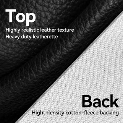 Heavy Duty Leatherette Billiard Pool Table Cover, Waterproof & Tearproof Cover for Pool Table 7/8/9FT (Black/Faux Lambskin, 7FT-(92"LX 52"WX 8“H)) - color: Black/Faux Lambskin, size: 7FT-(92"LX 52"WX 8“H)