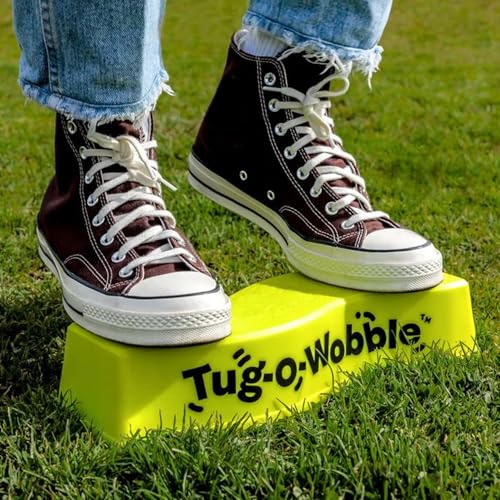TUG O' WOBBLE: The Ultimate Balancing Outdoor and Indoor Game, Fun for Everyone, Lawn Game for The Backyard, Park, or Yard with Carrying Bag, Family Friendly Gift