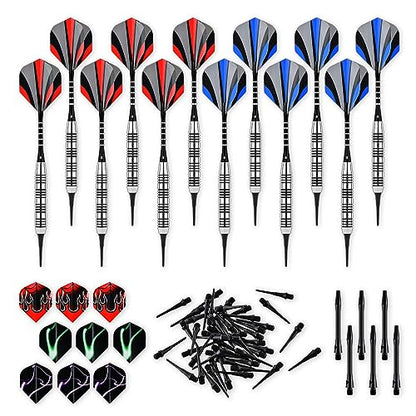 Steel Tip Darts Set 18 Grams15 Pack Steel Barrels - style: s alu 12