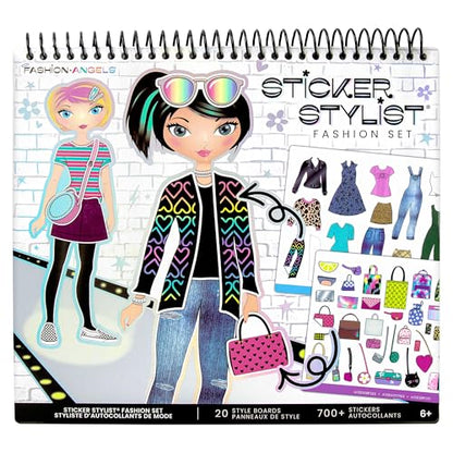 Fashion Angels Designer Kit for Girls, Fashion Activity Sticker Book with 700+ Stickers, Road Trip Essentials, Ideal for Kids Ages 6+ - style: Fashion Design