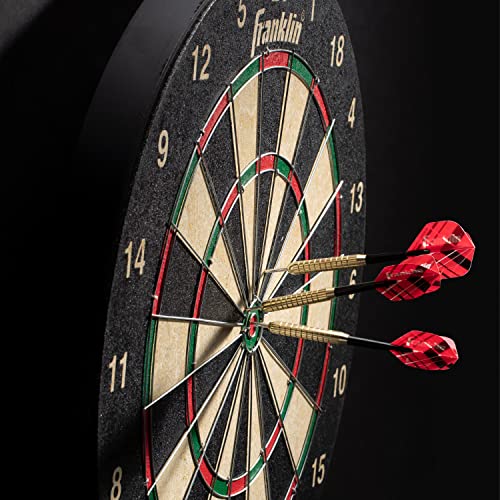Franklin Sports Professional Dartboard - 18" Regulation Size - style: Bristle Dartboard - Wire Dartboard