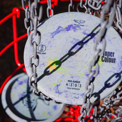 Yikun Midrange Disc Golf Discs|Pro Worlds 2025 Limited Edition|Overstable Mid-Range Discs Golf 170-176g| Technical Approach Disc for Wooded Courses in Premium Plastic - color: grey