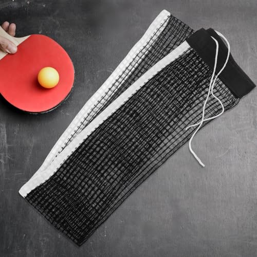SUPVOX Polyester-Cotton Table Tennis Net Replacement for Any Table Foldable Mesh with Tight Secure Tension Lightweight Indoor Outdoor Competition and Training Use