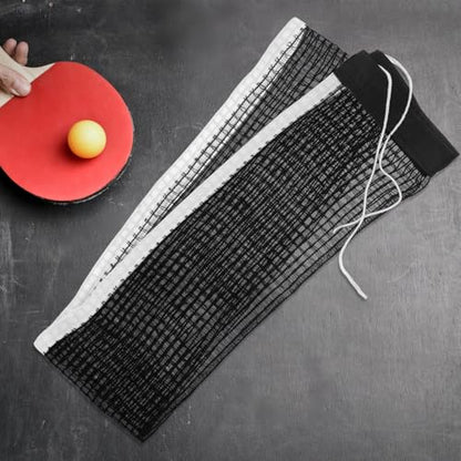 SUPVOX Polyester-Cotton Table Tennis Net Replacement for Any Table Foldable Mesh with Tight Secure Tension Lightweight Indoor Outdoor Competition and Training Use