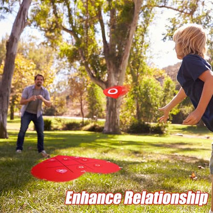 Libima 3.28ft Mother's Day Tic Tac Toe Game Bean Bag Toss Giant Outdoor Games for Couple Adults Family Large Party Yard Lawn Backyard Games Tic Tac Toe Party Favor for Camping Indoor Supplies