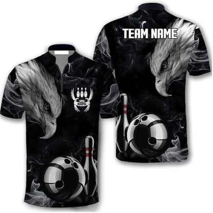 GABITA Personalized Bowling Jerseys for Men, Custom Bowling Shirts, Funny Bowling Shirts Gift for Bowler Team Player - color: A18