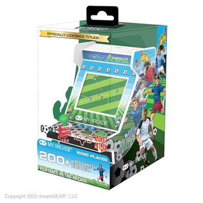 MY ARCADE All-Star Arena Nano Player - 4.5" Fully Playable Portable Mini Arcade Machine with 207 Retro Games, 2.4" Screen Color Display - style: All Star Arena
