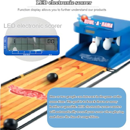 Electronic Bowling Alley Game for Kids and Adults with Automatic Reset,Lighting Effects,and Simulation Sounds-Foldable Indoor Bowling Set 3.5M/11Ft,3.5m/11ft - size: 3.5m/11ft