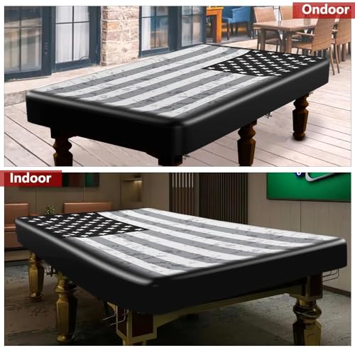 Pool Table Cover 7ft,Billiard Table Covers Waterproof Custom Tablecloth Dust Cloth,Indoor/Outdoor Billiards Topper Accessories for Protecting Felt Scratch-Resistant for para Bar,Billiard Room (7ft) - size: 7ft