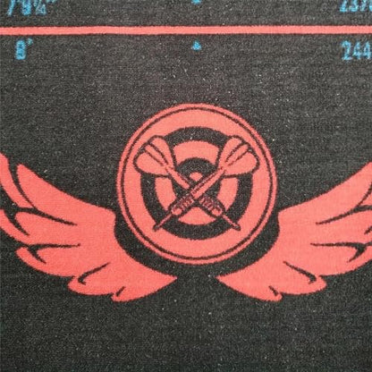 Dart Mat with Throw Line, 116x27inch Non-Slip Dart Mats Rubber Floor Protect Rugs Darts Training Carpets, Shock Absorbing, Rubber Material