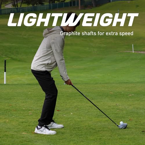 Precise Complete Teen Golf Club Set for Ages 13–16 – Includes Titanium Driver, Stainless Steel Hybrid, 7–PW Irons, Putter, Stand Bag & 3 Headcovers – Graphite/Steel Shafts
