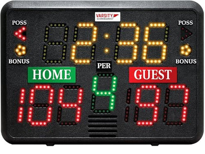 Multisport Indoor Tabletop Scoreboard- Used for Basketball, Volleyball, Wrestling and More